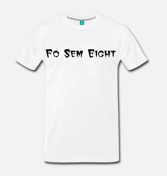 Fo Sem Eight (classic) Tee - White/Black