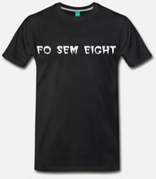 Fo Sem Eight (classic) Tee - Black/White