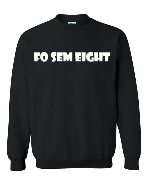 Fo Sem Eight Crew - Black/White