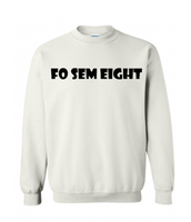 Fo Sem Eight Crew - White/Black